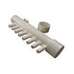 Picture of Manifold, Pvc, Gentekk, 1"Slip X 1"Spigot X (8) 3/8"Rib 8PSM1XSP