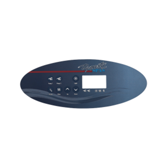 Picture of 7 Button Dynasty K-52 Keypad Overlay 11402