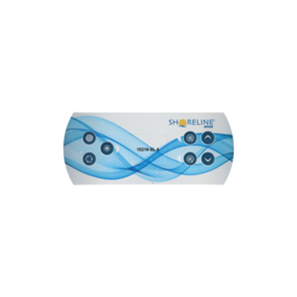 Picture of 7 Button Dynasty K-506 Keypad Overlay 15219