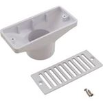 Picture of Gutter Drain Pentair 2.5" x 6" w/Grate White 542039