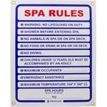 Picture of Sign Spa Rules 18" x 24" R230300