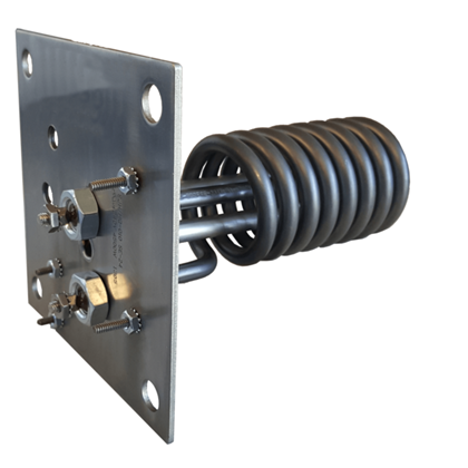 Picture of Flange/Coil 2.0kW Titanium Heater Element 12-0016F-K