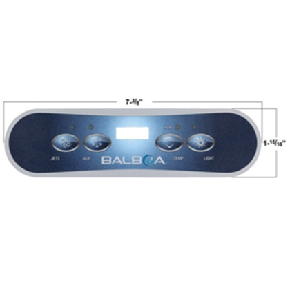 Picture of Balboa Series ML400 4 Button Topside Overlay 11345