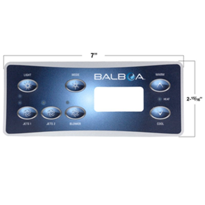 Picture of Balboa Series ML551 7 Button Topside Overlay 11609