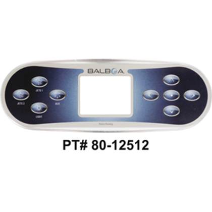 Picture of Balboa Series TP800 4 Button Topside Overlay 12512