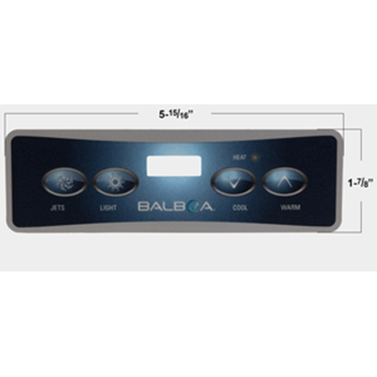 Picture of Balboa Series VL401 4 Button Topside Overlay 11885
