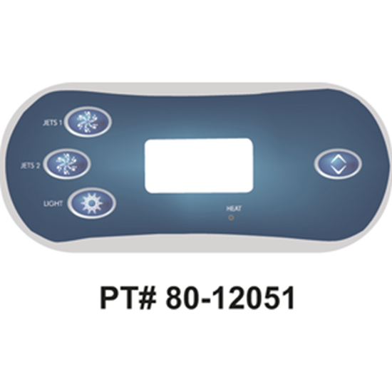 Picture of Balboa Series VL406T 4 Button Topside Overlay 12051