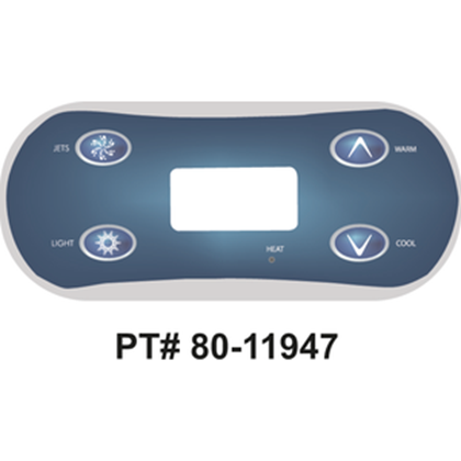 Picture of Balboa Series VL406U 4 Button Topside Overlay 11947