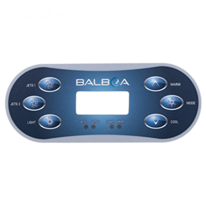 Picture of Balboa Series VL600S 6 Button Topside Overlay 11774