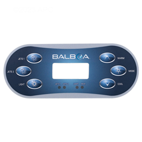 Picture of Balboa Series VL600S 6 Button Topside Overlay 11774
