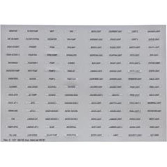 Picture of Aux Label Zodiac Jandy AquaLink All Button Control 6781+