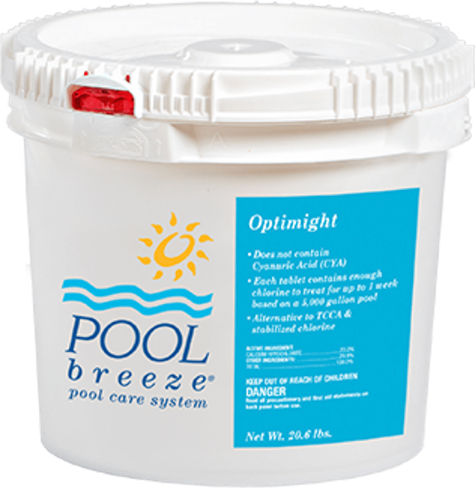 Picture of Pool Breeze Optimight Cal Hypo Slow Dissolving Chlorine Tablets 20.2 lb Pail | 88440