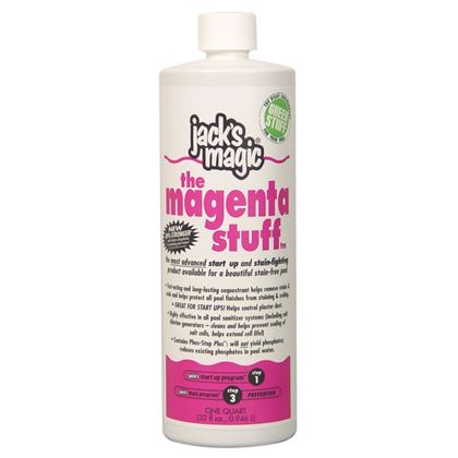 Picture of Jacks Magic Magenta Stuff Metal Remover 32 oz Bottle | PMAGENTA032