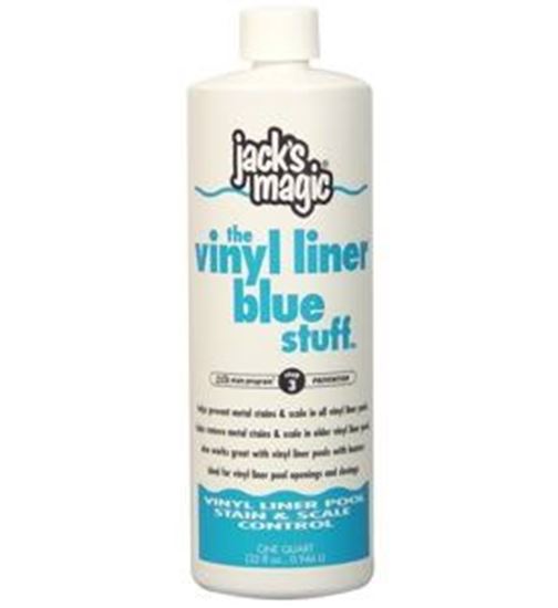 Picture of Jacks Magic Vinyl Liner Blue Stuff 32 oz Bottle | JMBLUEVINYL032