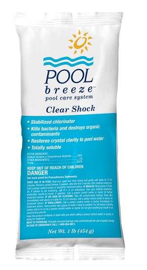 Picture of Pool Breeze Dichlor Chlorine Granular Shock 1 lb Bag | 88405