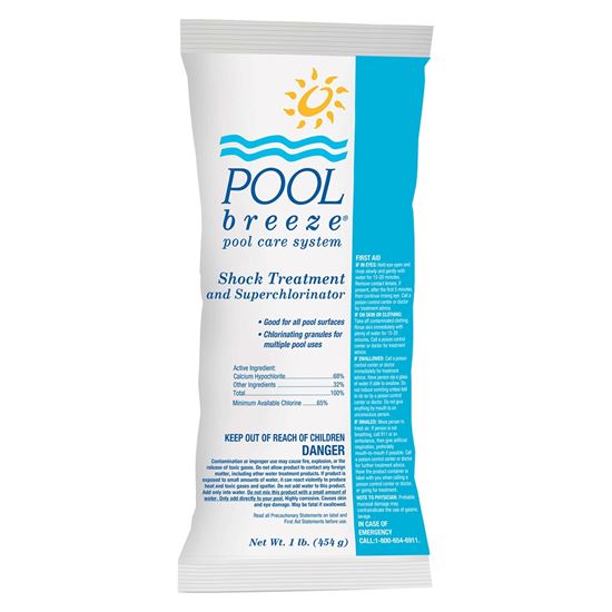 Picture of Pool Breeze 68 Cal Hypo Granular Chlorine Shock 1 lb Bag | 88475