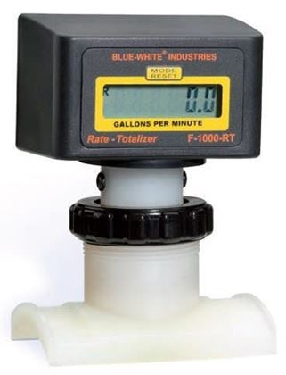 Picture of Blue White F-1000 Series Paddle Wheel Flowmeter 3" PVC 60-600 GPM | RB-300S4-GPM1