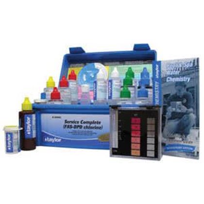 Picture of Taylor Service Complete Kit Chlorine Ph Aklalinity Hardness CYA 8-Pack  2 OZ | K-2006C-8