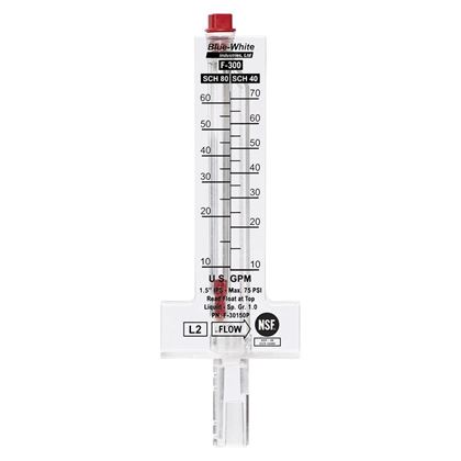 Picture of Blue-White F300 Flowmeter for 1-1/2" PVC Pipe | F30150P