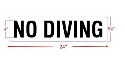 Picture of Inlays No Diving24" Length Depth | V622000