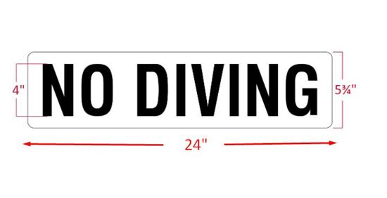 Picture of Inlays No Diving24" Length Depth | V622000