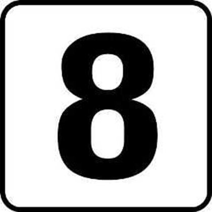 Picture of Inlays 8Number Only Depth | V621080