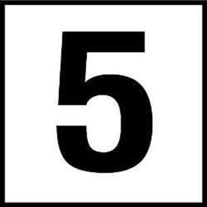 Picture of Inlays 5Number Only Depth | G611050