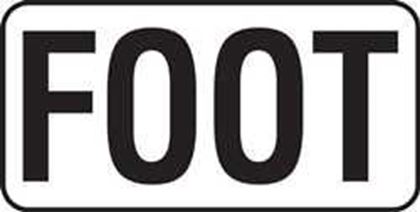 Picture of Centered Stick-On Depth Marker -  Foot | V621712