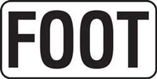 Picture of Centered Stick-On Depth Marker -  Foot | V621712