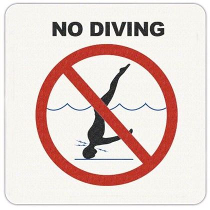 Picture of Inlays No Dive Stick On Vinyl Marker 6" | V621500