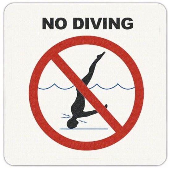 Picture of Inlays No Dive Stick On Vinyl Marker 6" | V621500