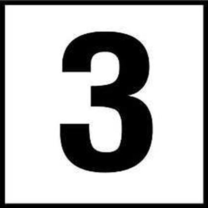 Picture of Inlays 3Number Only Depth Marker   3 SR | C621030