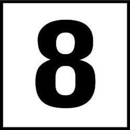 Picture of Inlays 8Number Only Depth  8 SR | C621080