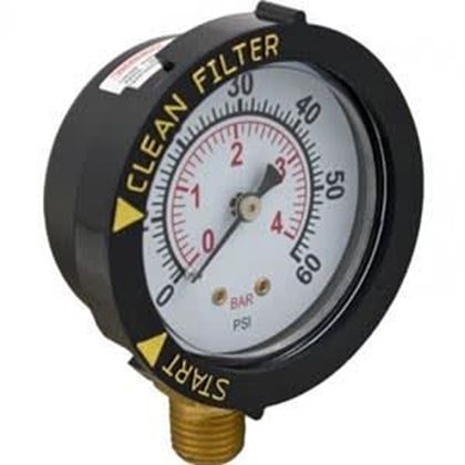 Picture of Pentair Pressure Gauge Top Mount w/ Indicator | 190058Z