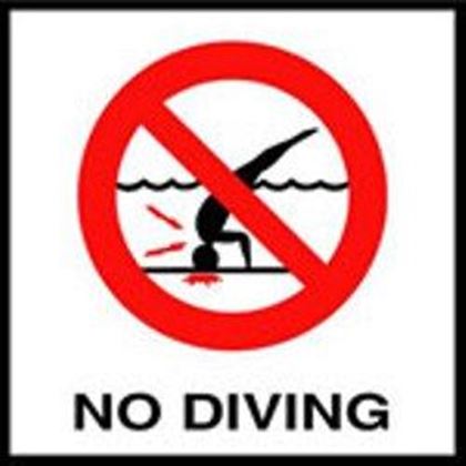 Picture of Smooth Dm - No Diving Symbol | DM66NDSYM
