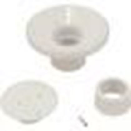 Picture of Floor Return Fitting Assembly WW 2"Slip White 640-9000