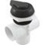 Picture of Diverter Valve WW 2" 2 Port Top Mount Notched Black 600-3061