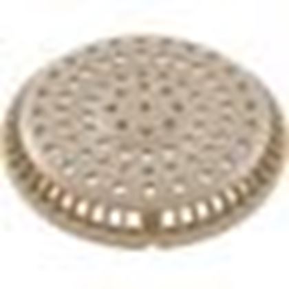 Picture of Main Drain Grate WW Anti-Vortex 8" Round w/ Screws Beige 642-2159-BEI V