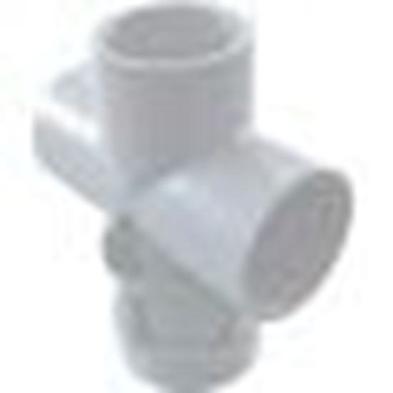 Picture of Body Waterway Top Access Diverter Valve 1" White 602-4300
